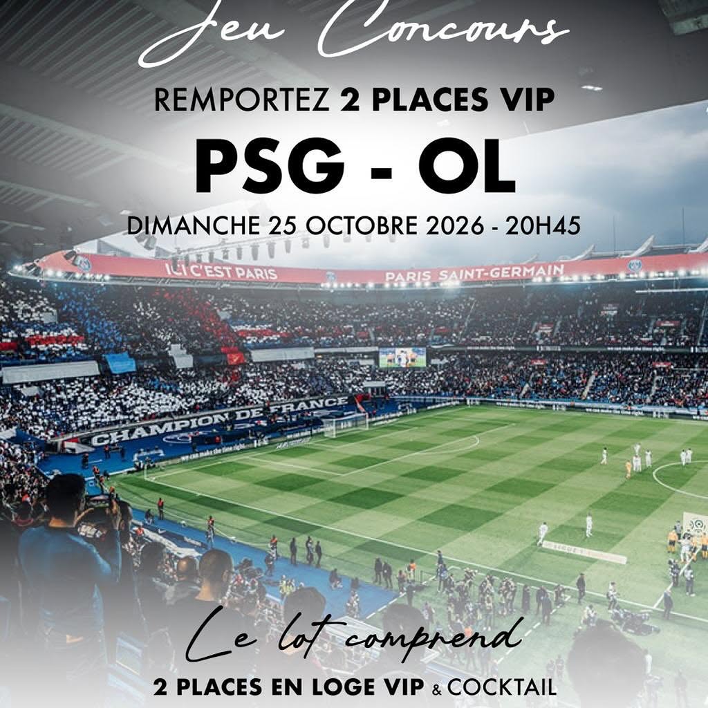 2 places en loge VIP avec cocktail